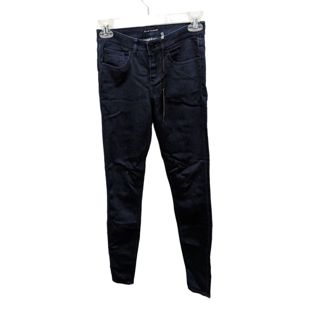 Elie Tahari Dark Wash Indigo Blue Skinny Jeans Azella Jean Size 0